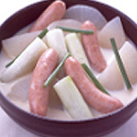 ウインナーの簡単ポトフ（豆乳仕立て）